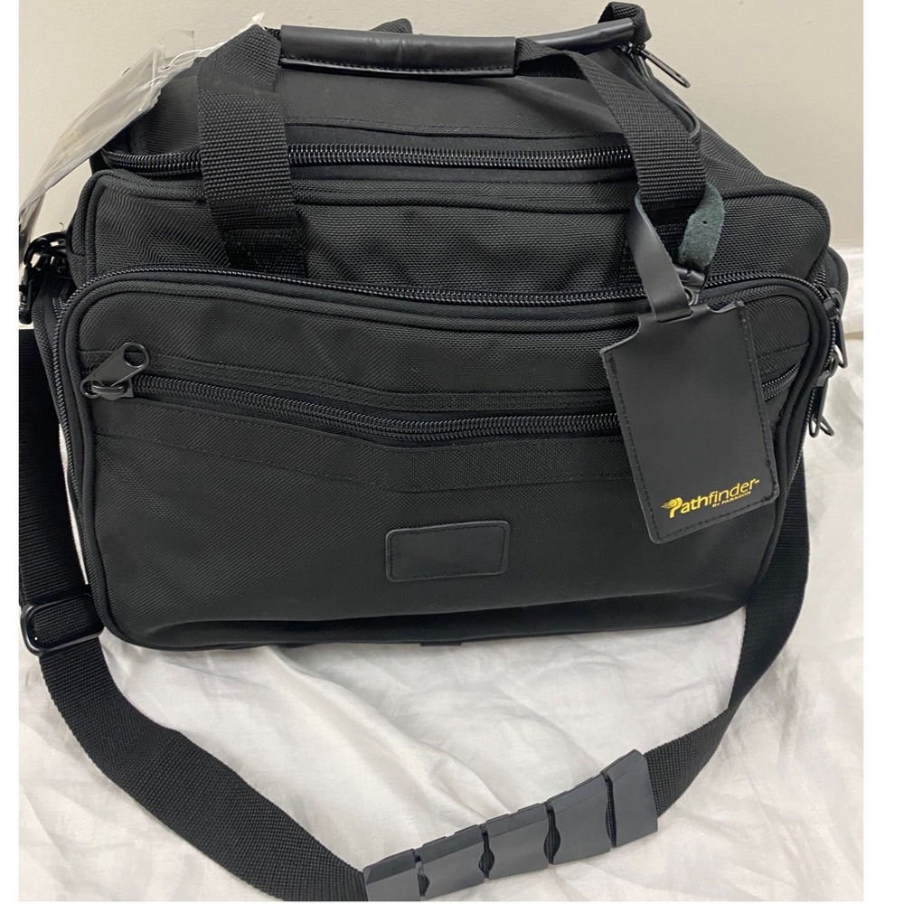 Pathfinder Luggage System Bag Unisex Black Ballistic Nylon Carry On 9015 Travel